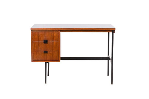 Jacques Hitier for Multiplex, “Multitable” desk in mahogany, 1950s, LS4679151