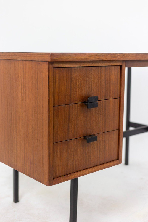 Jacques Hitier for Multiplex, “Multitable” desk in mahogany, 1950s, LS4679151