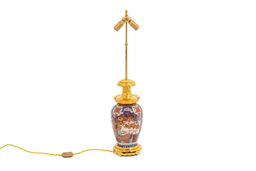 Imari porcelain and gilt bronze lamp, circa 1880, LS4605391