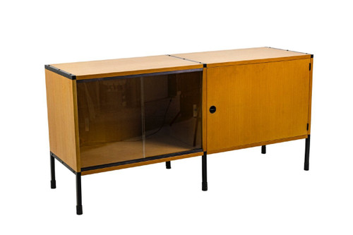 Arp, Credenza in frassino e metallo, anni '50, Ls4714351