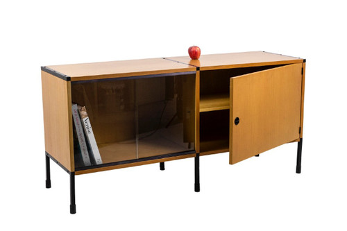 Arp, Credenza in frassino e metallo, anni '50, Ls4714351