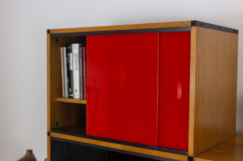 Arp, Oak And Metal Bookcase, 1960s, Ls46551501