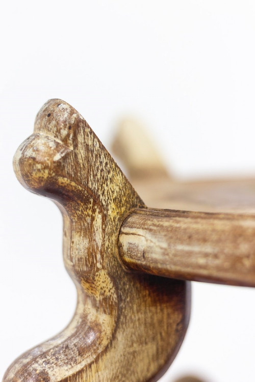 Pair Of Asian Style Ironwood Pedestals, 1900s, Ls4644211