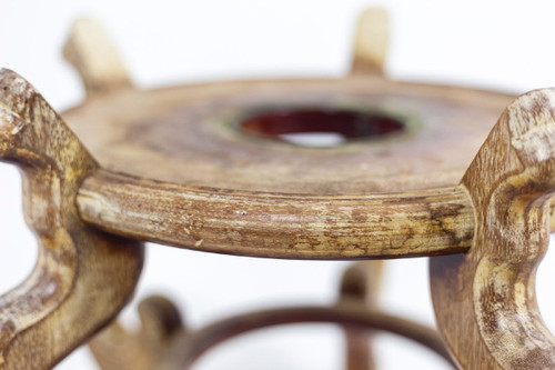 Pair Of Asian Style Ironwood Pedestals, 1900s, Ls4644211