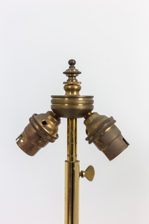 Pair Of Sheet Metal And Gilt Bronze Lamps, Circa 1880, Op529901