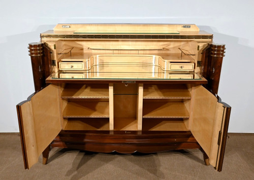 Rio rosewood buffet bar, attributed to J.Leleu, Art Deco - 1940