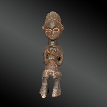 STATUETTE janus  Culture Suku, République Démocratique du Congo Première moitié du XXème siècle