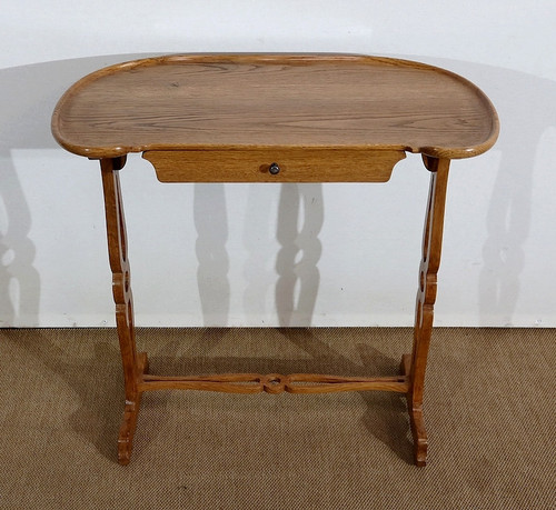 Table de Service volante, in solid Oak - 1900