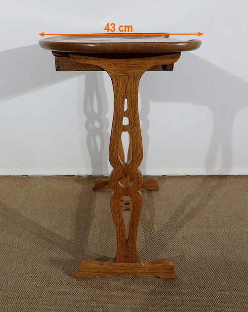 Table de Service volante, in solid Oak - 1900