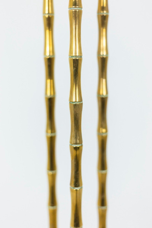 Maison Baguès, Gilded Bronze Tripod Floor Lamp, 1970s - Ls4432451