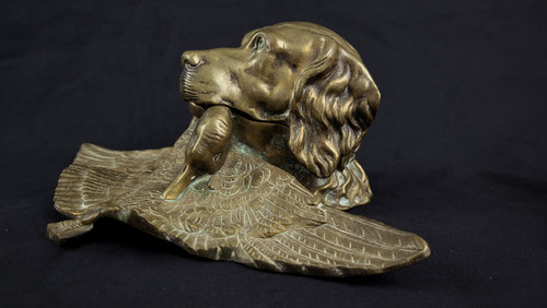 Gilded bronze inkwell 1914 Touzé