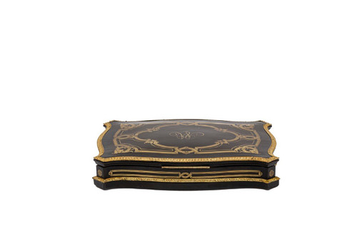 Wooden and gilded brass game box, Napoleon III period - Ls4369616