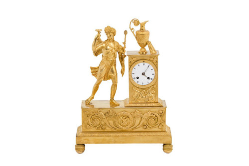 Bronze gilt clock, Empire period - Ls4385901