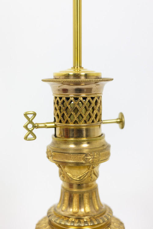 Lampe En Porcelaine De Samson Et Bronze Doré, Circa 1880 - LS4238441