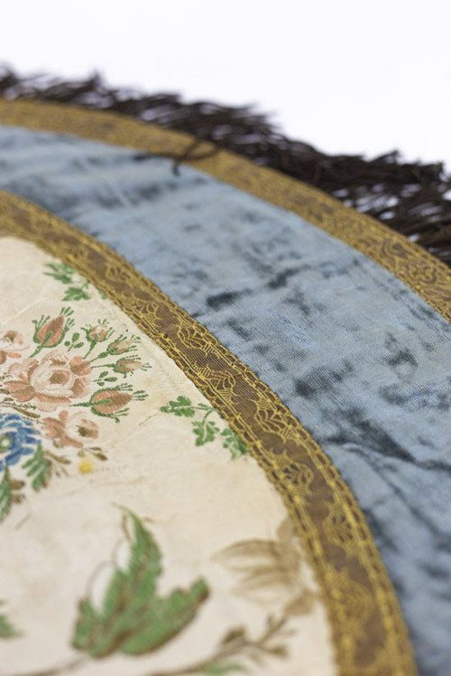 Embroidered Silk Table Runner, 19th Century - Op297301