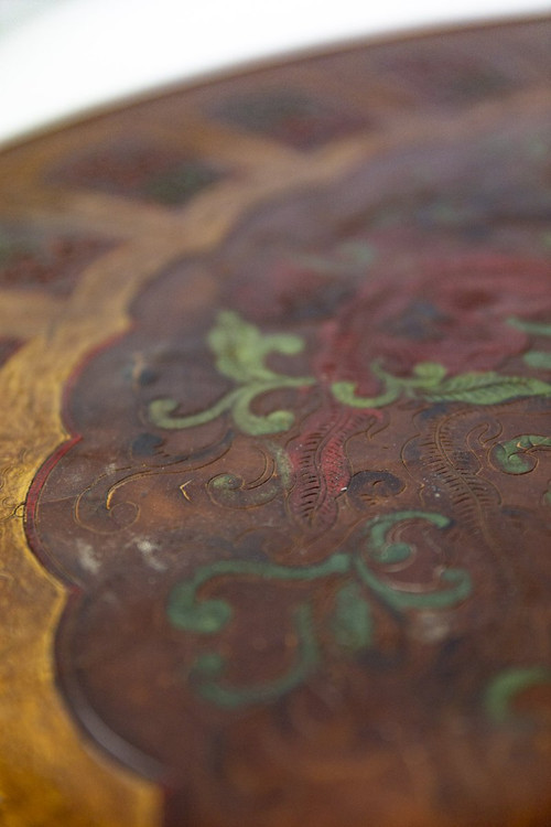 Coffee Table In Persian Style Lacquer And Gilt Bronze, 1950s - Ls2221861