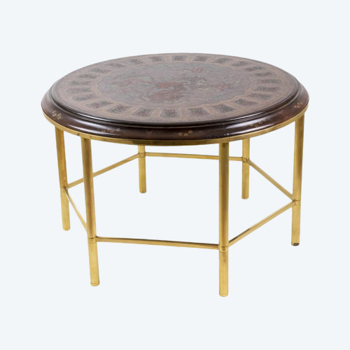 Coffee Table In Persian Style Lacquer And Gilt Bronze, 1950s - Ls2221861