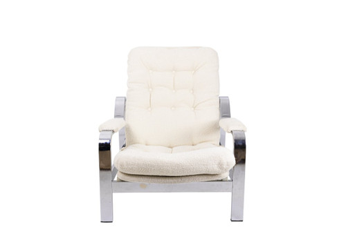 Modular Armchair In Chromed Metal, 1970s - Ls39151201