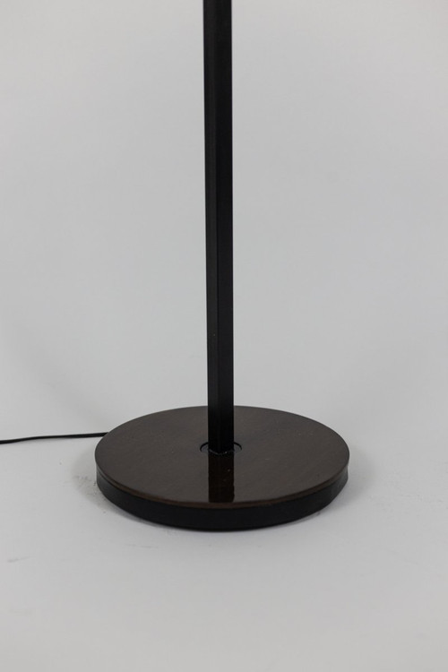 Lampada da terra in resina di granito e legno, anni '50 - Ls4213521