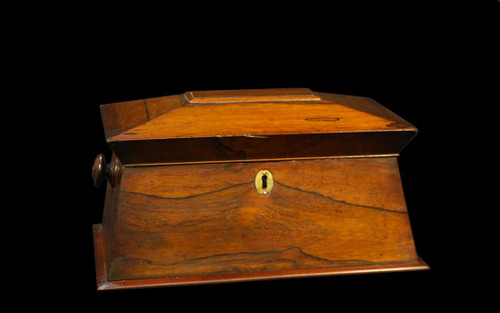 19th century rosewood tea box