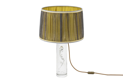 Daum France, Cylindrical Lamp In Bubble Glass, Circa 1975 - Ls3386411