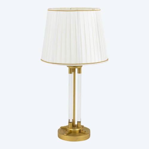 Lampe aus Lucite und vergoldeter Bronze, 1940er Jahre – LS1936731