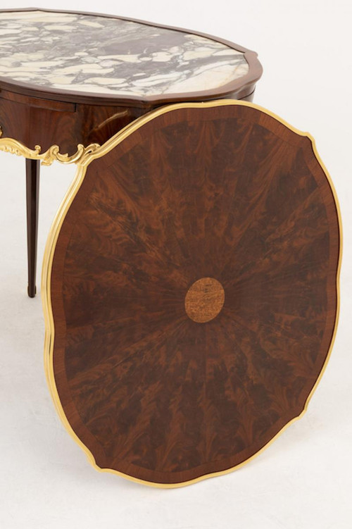 Louis XV Style Bouillotte Table In Violet Wood, Late 19th Century - LS39561901