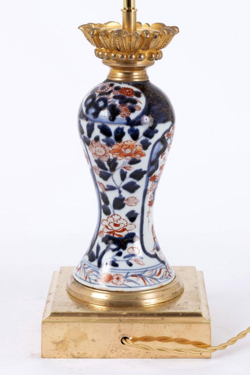 Pair of porcelain lamps with Imari decoration, late 19th century - LS3920701