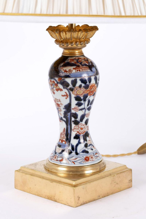 Pair of porcelain lamps with Imari decoration, late 19th century - LS3920701