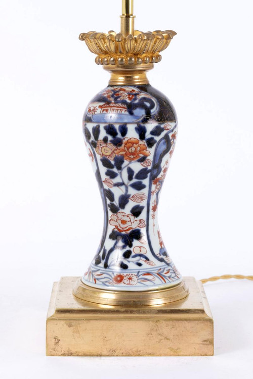 Pair of porcelain lamps with Imari decoration, late 19th century - LS3920701