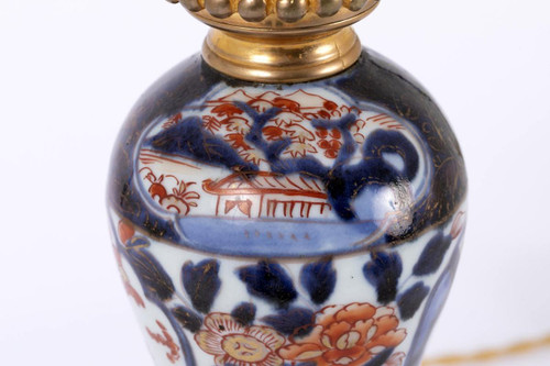 Pair of porcelain lamps with Imari decoration, late 19th century - LS3920701