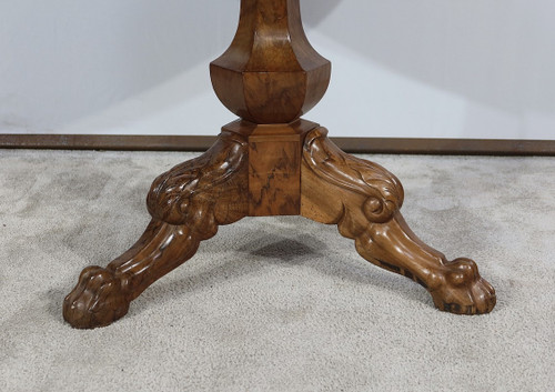 Estate Pedestal Table in Solid Walnut, Restoration Period - Early 19th Century