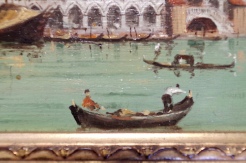 Paolo Lucatello, St. Mark's Square, Oil on panel, late 20th century - LS3677301