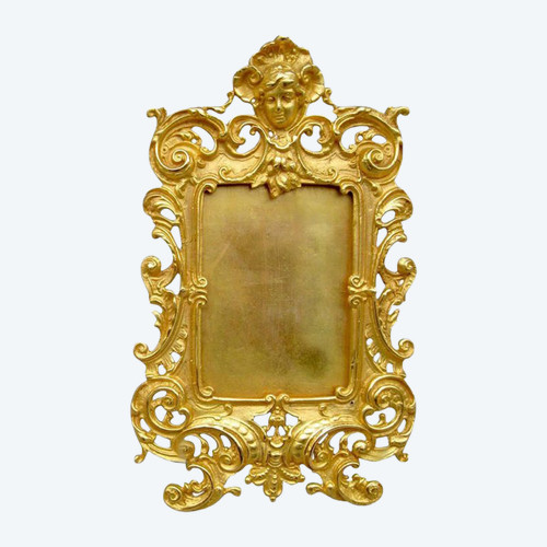 Fotorahmen aus vergoldeter Bronze im Louis-XV-Stil, Ende des 19. Jahrhunderts – LS1825B291