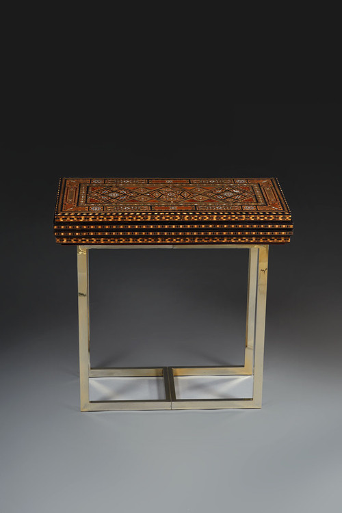 Table De Trictrac à Décor De Marqueterie Et Incrustations, Syrie, XIXe Siècle 