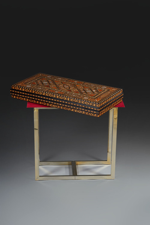 Table De Trictrac à Décor De Marqueterie Et Incrustations, Syrie, XIXe Siècle 