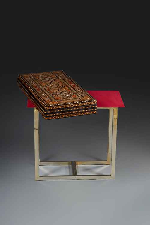 Table De Trictrac à Décor De Marqueterie Et Incrustations, Syrie, XIXe Siècle 