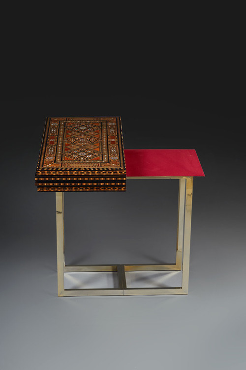 Table De Trictrac à Décor De Marqueterie Et Incrustations, Syrie, XIXe Siècle 