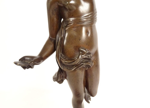 Sculpture Statuette Bronze Goddess Aphrodite Nude Venus Naiad 18th Century