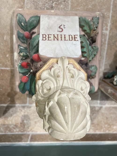 Pair Of Chapel Consoles - Saint Bénilde - XXth