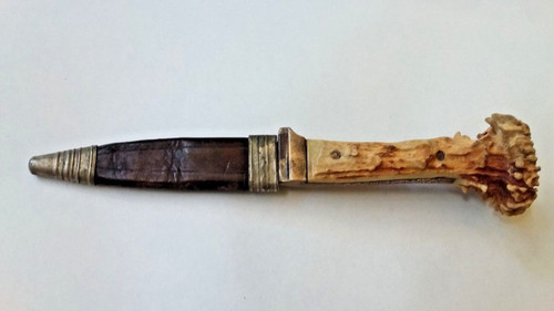 Coltello da caccia a lama fissa, fine XIX secolo