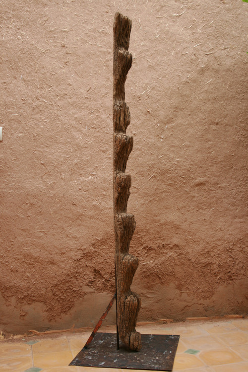 Very old wooden ladder from African granaries