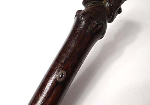 Rosewood Cane Carved Jean Rit Pleure Bordelais Shipowner Eighteenth Century