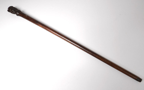 Rosewood Cane Carved Jean Rit Pleure Bordelais Shipowner Eighteenth Century