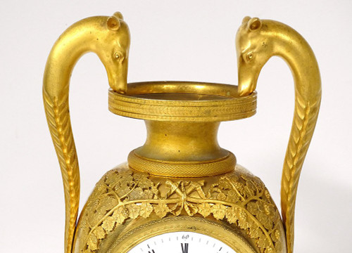 Restaurierung der Uhr aus vergoldeter Bronze, Giraffen, Zarafa-Palmen, Karl X. Neunzehnter