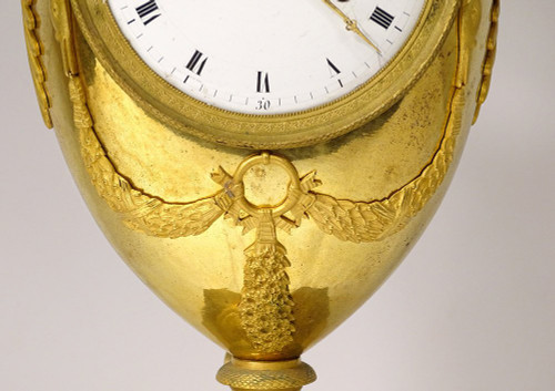 Restaurierung der Uhr aus vergoldeter Bronze, Giraffen, Zarafa-Palmen, Karl X. Neunzehnter