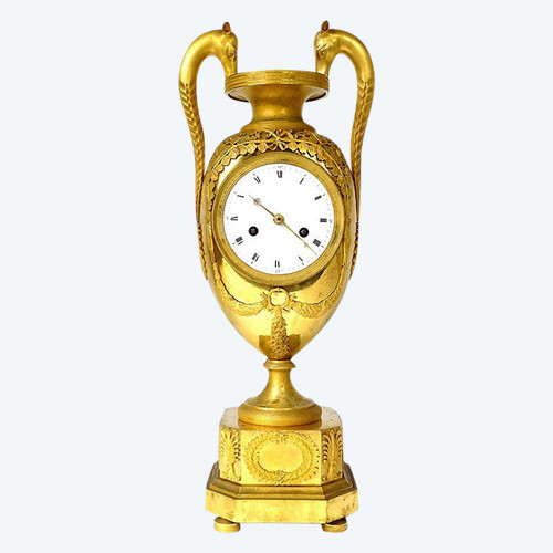 Restaurierung der Uhr aus vergoldeter Bronze, Giraffen, Zarafa-Palmen, Karl X. Neunzehnter