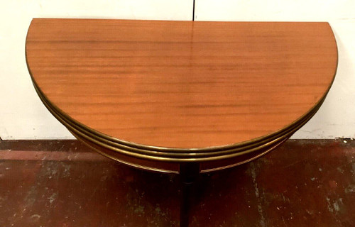 Table Console A Système De Style Napoléon III En Acajou XIX Siècle