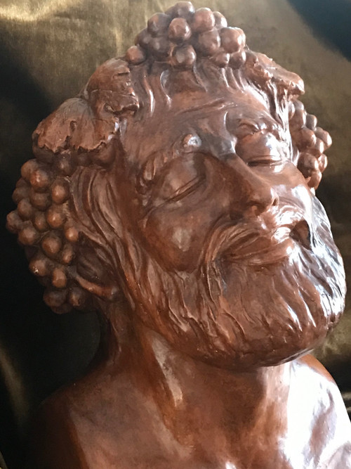 Buste de Bacchus , plâtre,  XXème