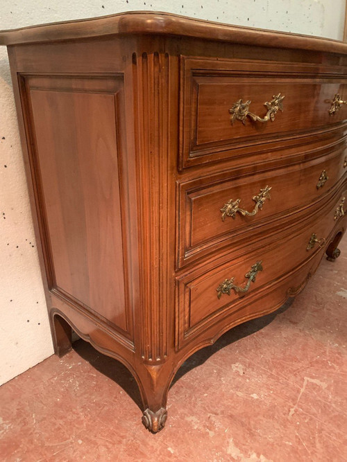 Chest Of Drawers With Curved Facade In Provençal Style XVIII Century